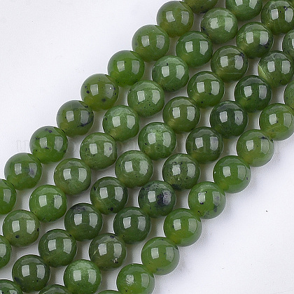 Natural Canadian Jade Beads Strands US-G-S333-8mm-024-1