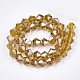 Electroplate Glass Beads Strands&nbsp;US-EGLA-Q118-6mm-A14-2