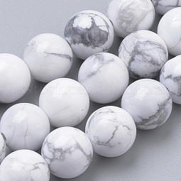Natural Howlite Beads Strands US-G-S259-47-6mm