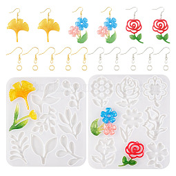 Flower DIY Earring Making Kits US-DIY-TA0009-50A