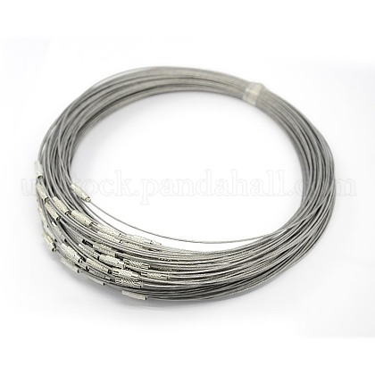 201 Stainless Steel Wire Necklace Cord US-TWIR-SW001-5-1