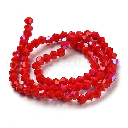 Opaque Solid Color Imitation Jade Glass Beads Strands&nbsp;US-GLAA-F029-P4mm-D02-2