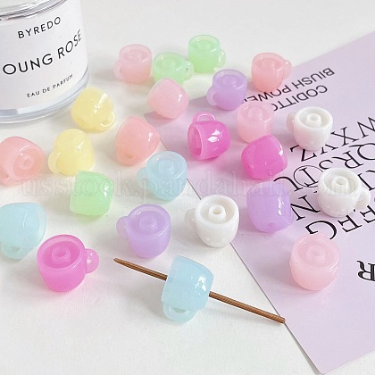 Transparent Acrylic Beads&nbsp;US-OACR-H038-40-1
