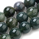 Natural Moss Agate Beads Strands US-G-S259-18-8mm-1