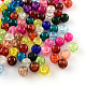 Transparent Crackle Glass Beads US-CCG-R001-6mm-M-1
