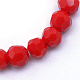 Opaque Solid Glass Bead Strands US-GLAA-R166-3mm-02E-2
