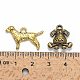 Tibetan Style Alloy Puppy Pendants US-TIBEP-MSMC021-28-4