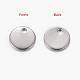 304 Stainless Steel Stamping Blank Tag Pendants US-STAS-Q056-1