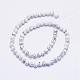Synthetic Howlite Bead Strands US-G-F425-37-6mm-2