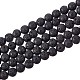 Synthetic Lava Rock Beads Strands US-G-S277-6mm-01-1