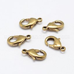 Brass Lobster Claw Clasps US-KK-P096-07-A