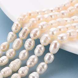 Natural Cultured Freshwater Pearl Beads Strands US-PEAR-S012-41E