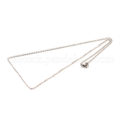 304 Stainless Steel Cable Chain Necklace Making US-NJEW-N0022-02P-1