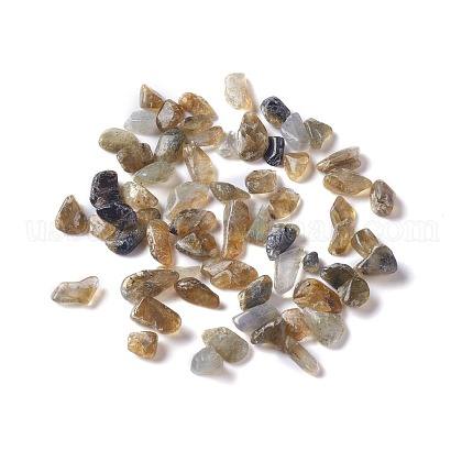 Natural Labradorite Chip Beads US-G-M364-15-1