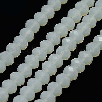 Crystal Glass Rondelle Beads Strands US-EGLA-F046C-01-1