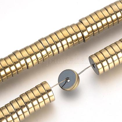Electroplate Non-magnetic Synthetic Hematite Beads Spacers Strands US-G-Q486-74G-1