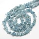 Natural Aquamarine Chip Beads Strands US-G-L154-19-3
