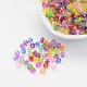 Mixed Color Chunky Dyed Transparent Acrylic Faceted Bicone Spacer Beads for Kids Jewelry US-X-DBB4mm-1