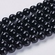 Natural Black Onyx Beads Strands US-G-G591-6mm-06-1