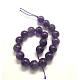 Round Natural Amethyst Beads Strands US-G-D780-2