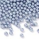 PandaHall Elite 4mm About 1000Pcs Glass Pearl Beads Medium Slate Blue Tiny Satin Luster Loose Round Beads in One Box for Jewelry Making US-HY-PH0002-06-B-2