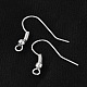 Earring Jewelry Findings Iron Silver Color Plated Earring Hooks US-X-E135-S-2