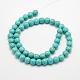 Synthetic Turquoise Beads Strands US-TURQ-F007-01B-6mm-2