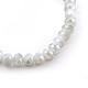 Electroplate Glass Beads Stretch Bracelets US-BJEW-JB04021-3