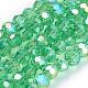 Electroplate Glass Beads Strands US-EGLA-D021-33-1