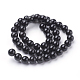 Natural Obsidian Beads Strands US-X-G-G099-8mm-24-2
