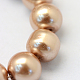 Baking Painted Pearlized Glass Pearl Round Bead Strands US-HY-Q003-6mm-11-3