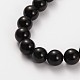 Natural Gemstone Obsidian Round Beads Strands US-G-O030-10mm-08-2