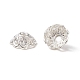 Silver Color Plated Alloy Flower Bead Caps US-X-TIBEB-E017-S-5