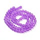 Spray Painted Crackle Glass Beads Strands US-CCG-Q001-10mm-12-2