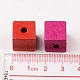 14MM Mixed Color Cube Natural Wood Beads US-X-TB115Y-4
