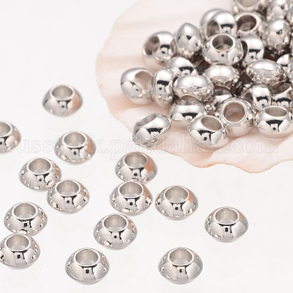 Rondelle Tibetan Silver Spacer Beads US-AB937-NF-1