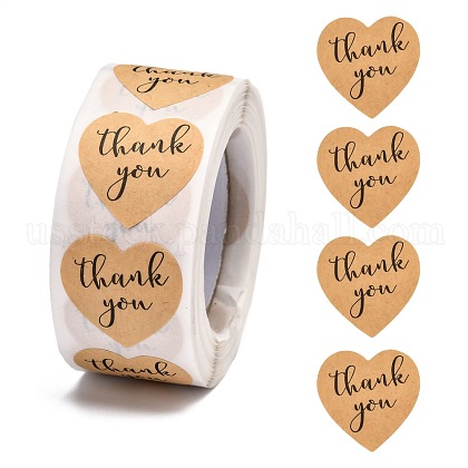 1 Inch Thank You Stickers US-DIY-G021-13A-1