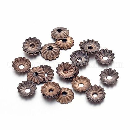 Antique Bronze Iron Flower Bead Caps US-X-IFIN-D023-AB-NF-1