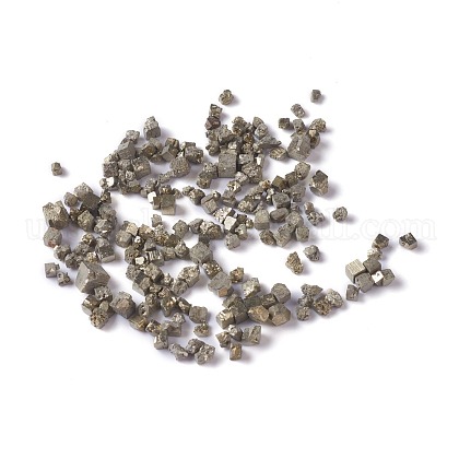 Natural Pyrite Chip Beads US-G-M364-19-1