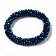 Faceted Electroplate Glass Beads Stretch Bracelets US-BJEW-S144-002G-04-2