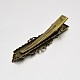 Vintage Hair Accessories Iron Alligator Hair Clip Findings US-MAK-J007-71AB-NF-2