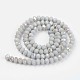 Electroplate Opaque Solid Color Glass Beads Strands US-EGLA-A034-P6mm-L-3
