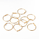 Golden Plated Brass Hoop Earrings US-X-EC108-1NFG-4