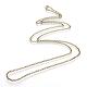 Iron Rolo Chains Necklace Making US-MAK-R015-75cm-AB-2