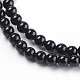 Round Natural Black Onyx Beads Strands US-G-S119-4mm-3