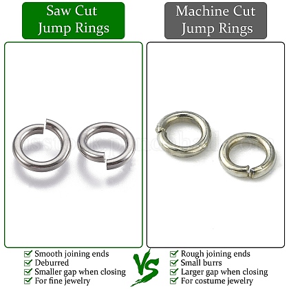 Tarnish Resistant 304 Stainless Steel Open Jump Rings&nbsp;US-STAS-J013-14xx1.2mm-01-2