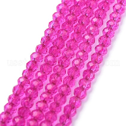 Electroplate Glass Beads Strands US-GLAA-F079-A-04-1