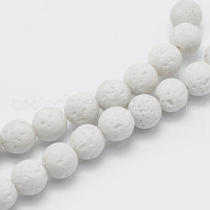 Natural Lava Rock Beads Strands&nbsp;US-G-F531-6mm-G17-3