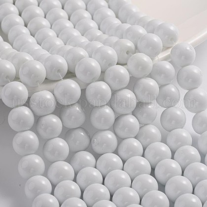 Painted Glass Bead Strands&nbsp;US-DGLA-S071-10mm-01-1