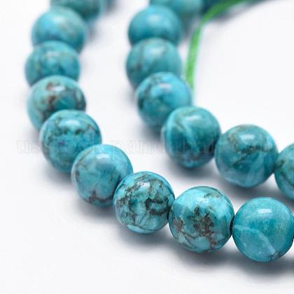Natural Marble Beads Strands&nbsp;US-G-K211-8mm-E-3